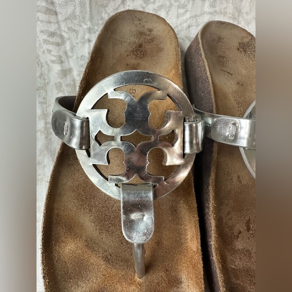 Tory Burch Silver and Brown Sandals - Picture 3 of 14